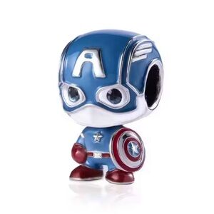 NWOT Marvel The Avengers Captain America Charm Sterling Silver 925
